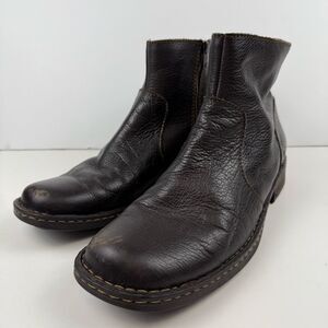 Born Men’s Ward Dark Brown Leather Ankle Boots Size 11.5